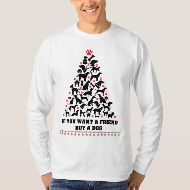 God jul valp t shirt (Framsida)