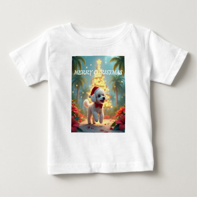 God jul valp t shirt (Framsida)