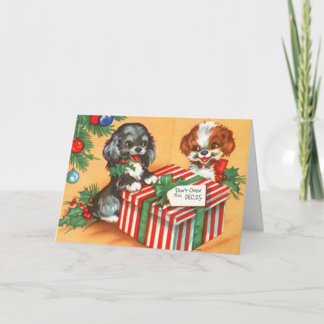 God jul valpar helgkort (Framsida)