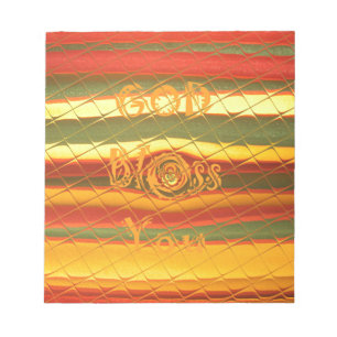 God jul Välsigna dig You Färg Design Anteckningsblock