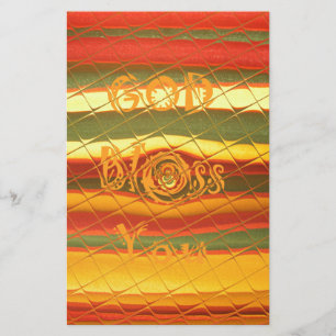 God jul Välsigna dig You Färg Design Brevpapper