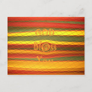 God jul Välsigna dig You Färg Design Helg Vykort