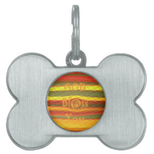 God jul Välsigna dig You Färg Design ID-bricka Husdjur