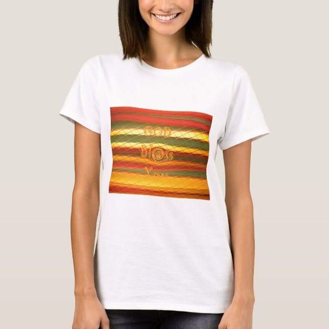 God jul Välsigna dig You Färg Design Tee (Framsida)