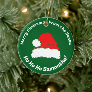 God Jul Vän Tomteluva Hohoho Julgransprydnad Keramik