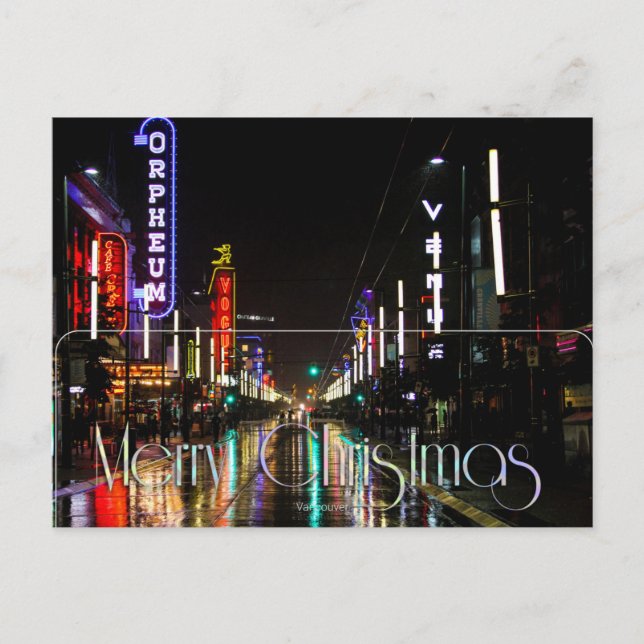 God jul, Vancouver Vykort (Framsida)