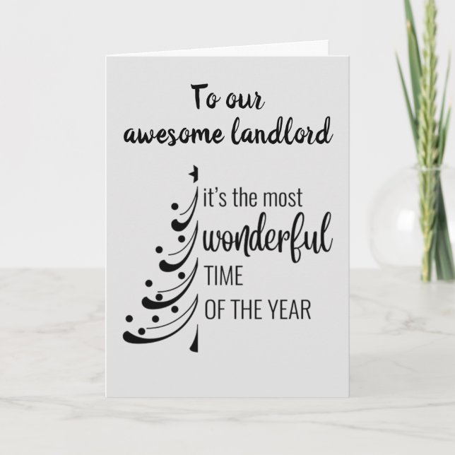 GOD JUL **VÅR FANTASTISK-LANDLORD** HELGDAG C HELGKORT (Framsida)