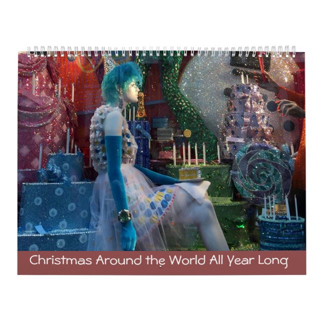 God Jul-Värld runt, hela året, lång kalender (Omslag)