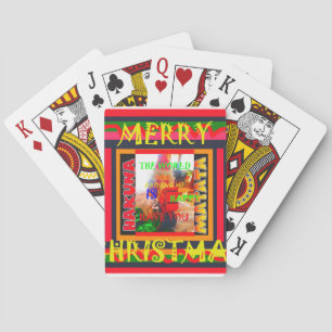 God Jul Världen runt mig är glad att ha Casinokort