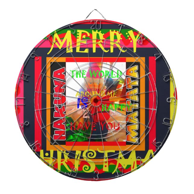 God jul Världen runt mig är lycklig Piltavla (Framsidan)