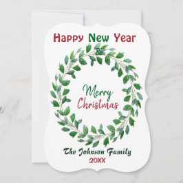 God jul Vattenfärg nyår Grönt Utandning