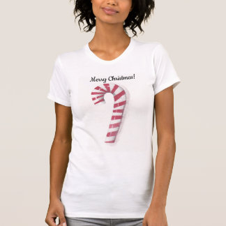 God Jul Vattenfärg T-shirt med sockerrör