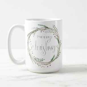 God jul Vattenfärgning Utandning Kaffemugg
