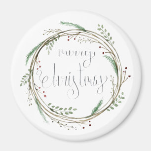 God jul Vattenfärgning Utandning Magnet