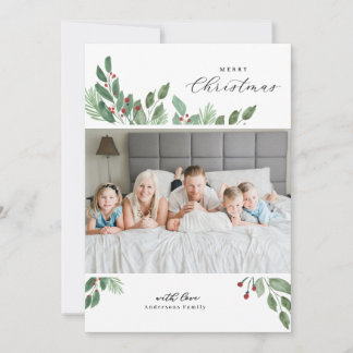 god jul vattenfärgskort julkort