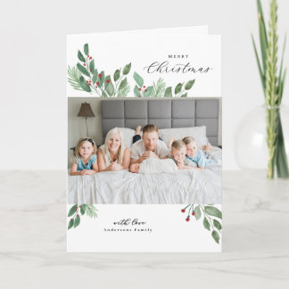 God jul vattenfärgskort kort