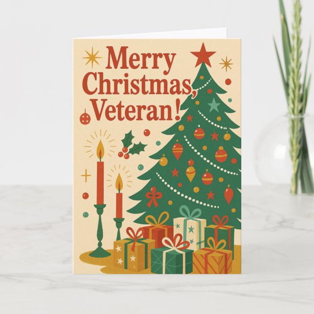 God Jul Veteran  Kort (Framsida)