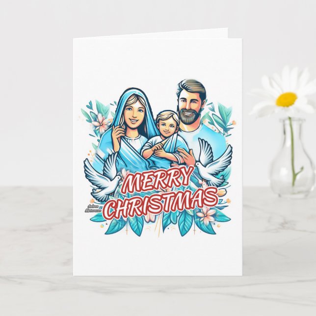 God jul-vikt kort (Liten växt)