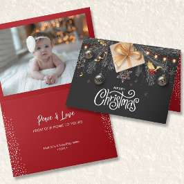 God Jul Vikta Foto Kort