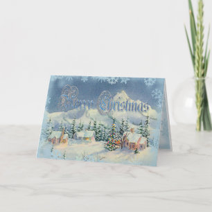 GOD JUL VILLAGE by SHARON SHARPE Helgkort
