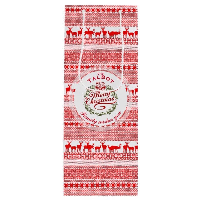 GOD JUL Vin Gift med traditionell personlig (Framsidan)