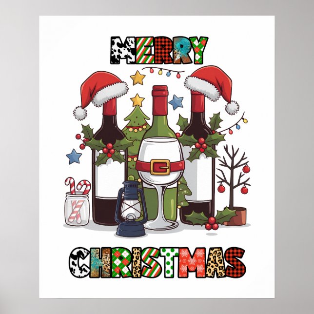 God jul vin party poster (Framsidan)