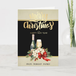 God jul, Vin, Poinsettia Helgkort