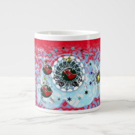 God jul Vind Jultomten Sock Jumbo Mugg