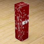 God jul vinlåda<br><div class="desc">God jul, Glad helg, Röda bakgrunden, med ornament</div>