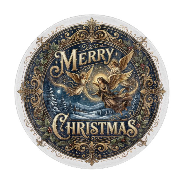 God Jul Vintage Ängel (Framsidan)
