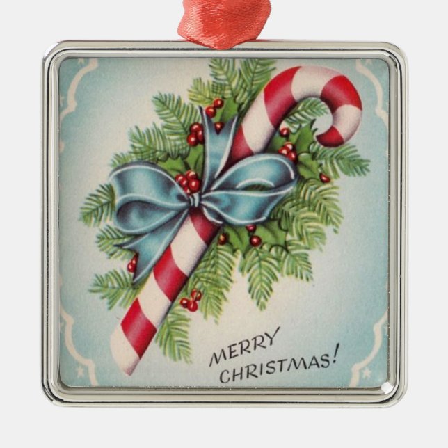 God jul Vintage Candy cane Julgransprydnad Metall (Framsidan)