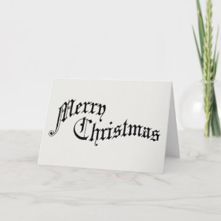 God jul Vintage Gamla fashioned Typography Helgkort