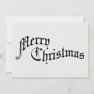 God jul Vintage Gamla fashioned Typography Julkort