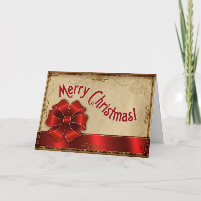 God jul Vintage Helgkort (Framsida)