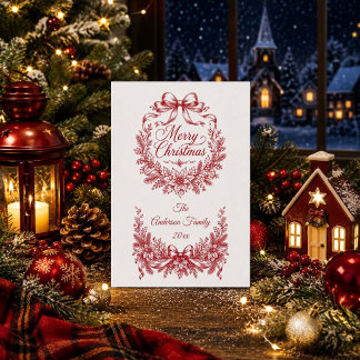 God Jul Vintage Julkort