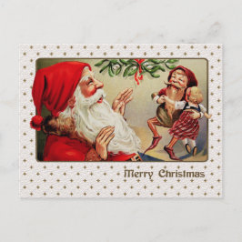God Jul. Vintage Jultomten Helg Vykort