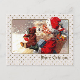 God Jul. Vintage Jultomten Helg Vykort