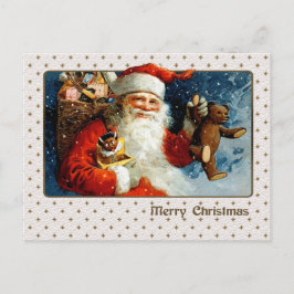 God Jul. Vintage Jultomten Helg Vykort