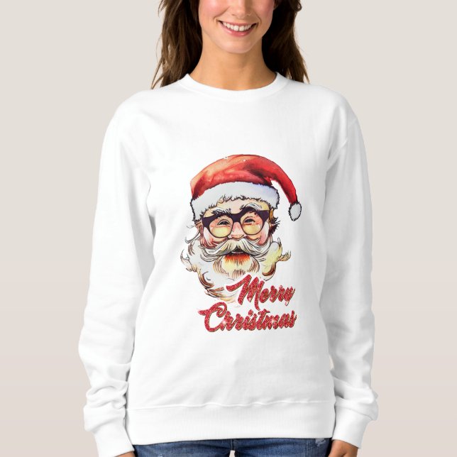 God jul Vintage Jultomten T Shirt (Framsida)