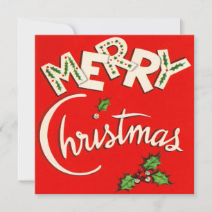 god jul Vintage - kort med en liten jul