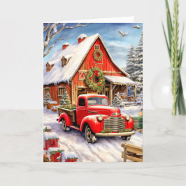 God jul Vintage Land Helgkort