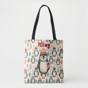 God jul Vintage Penguins jul Tygkasse