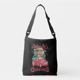 God jul Vintage Red Santa Lastbil Axelväska