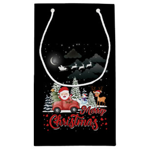 God jul Vintage Red Santa Lastbil i-gåvor