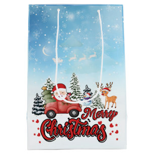God jul Vintage Red Santa Lastbil i-gåvor