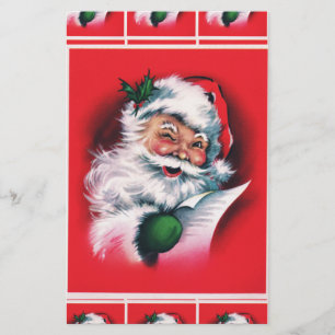 god jul,vintage,retro,Jultomten,lycklig SA Brevpapper
