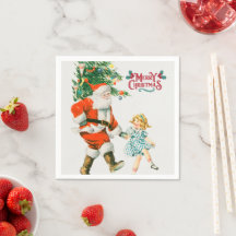 God jul vintage Santa Helgdag