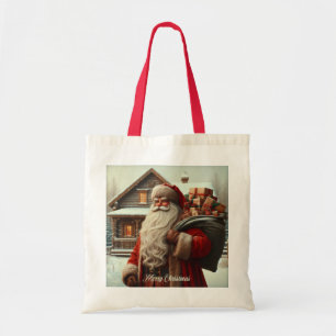 God jul vintage Santa Tygkasse