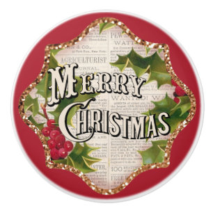 God jul Vintage Stil Helgdag Decor Knopp