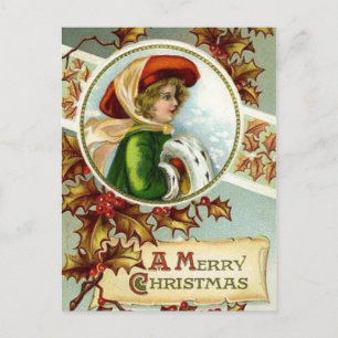 God jul Vintage vykort